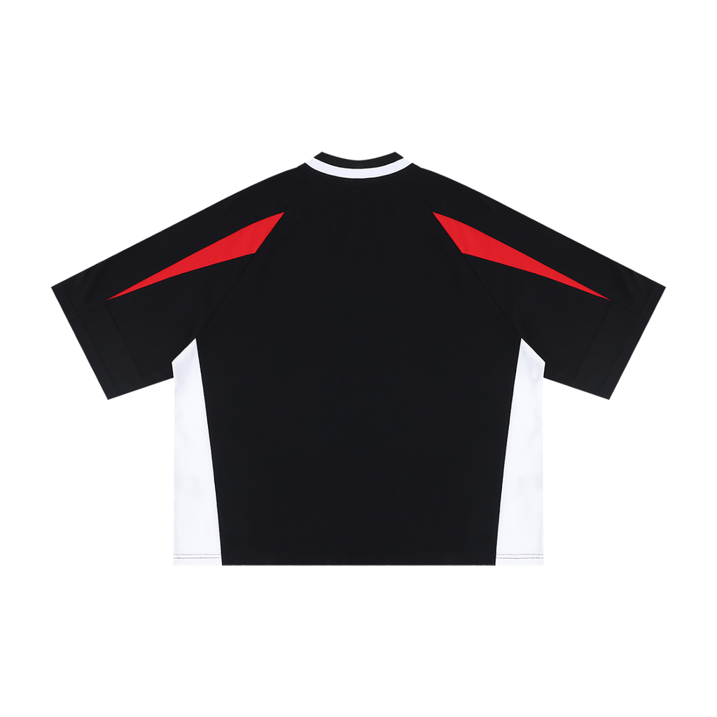 Bandits Oversized Colour-Block Jersey — Detail — Banana Bandits