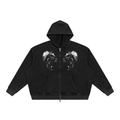 Two Face Waffle Zip Hoodie