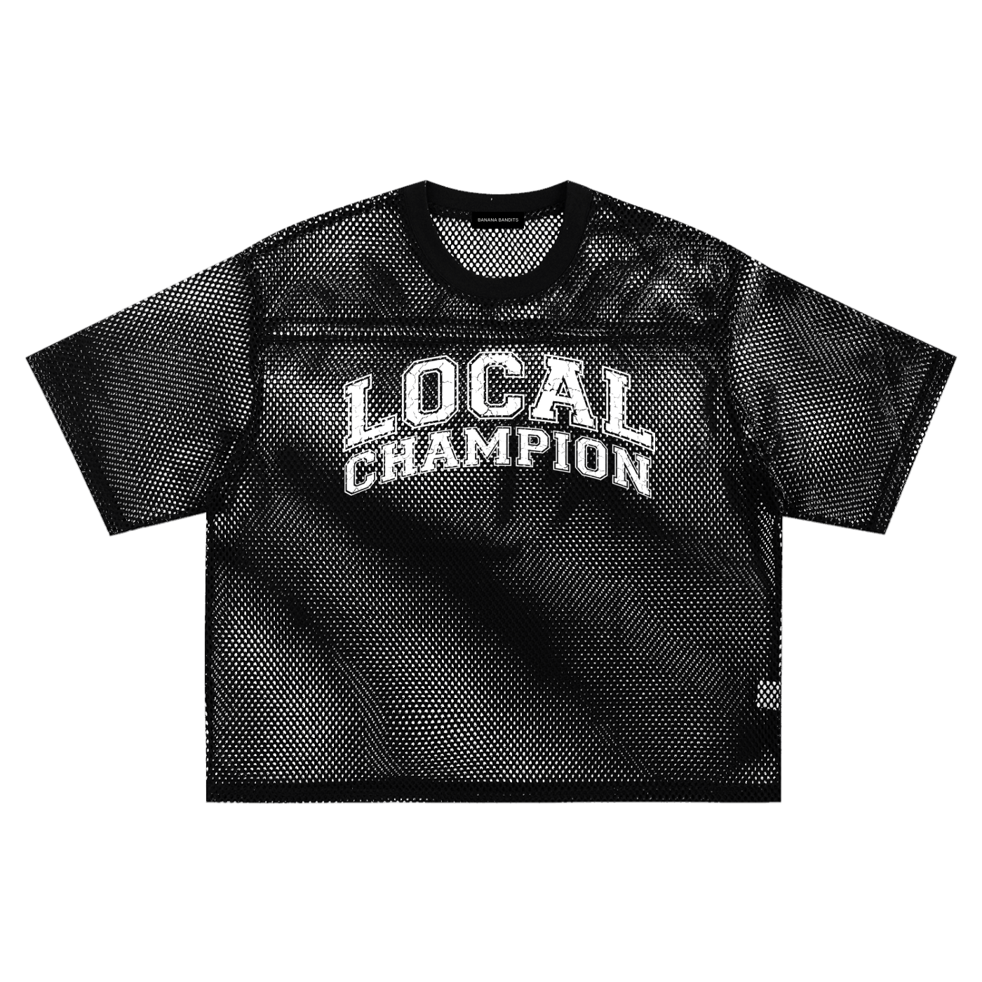 Local Champion Boxy Net See-Through T-Shirt — Banana Bandits