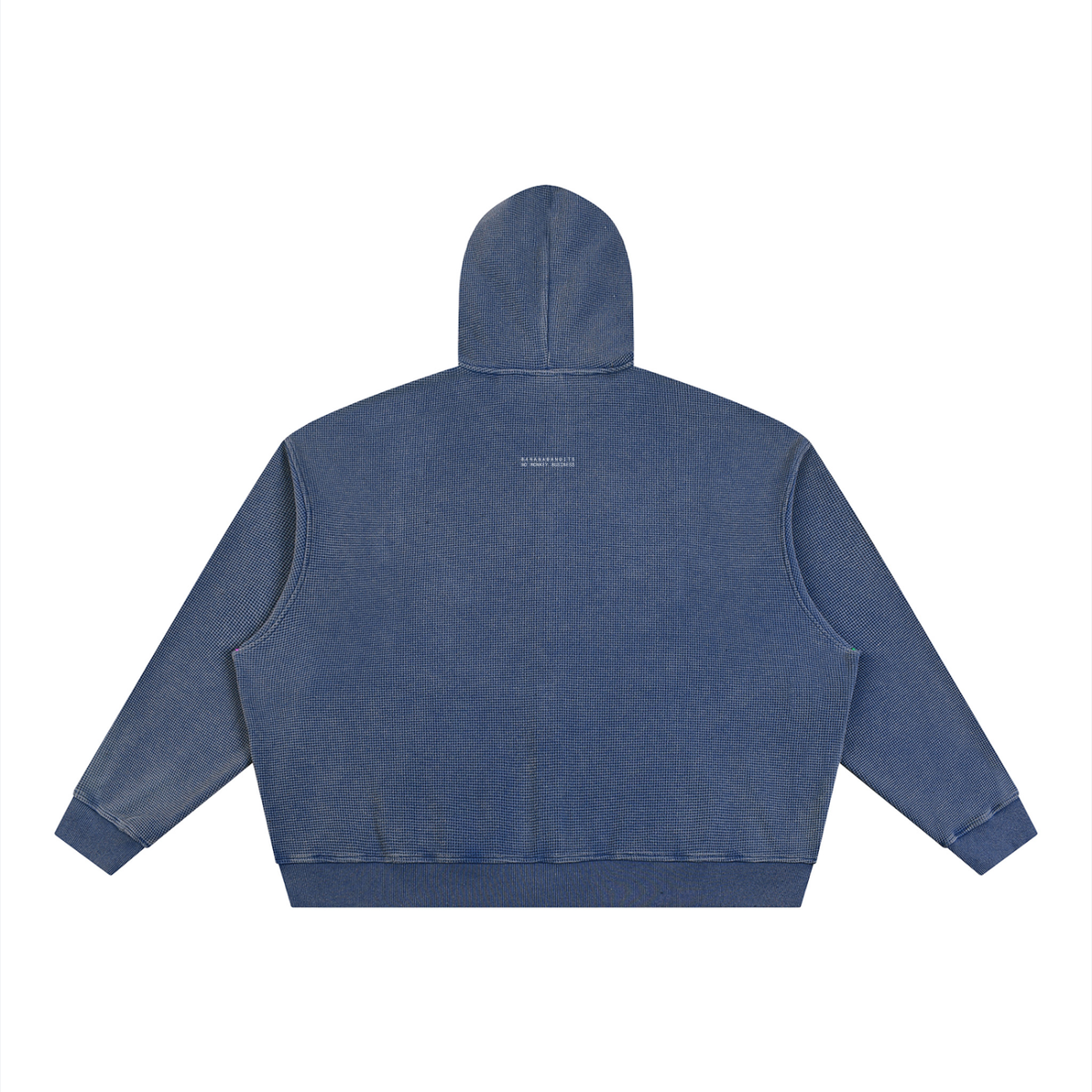 Two Face Waffle Zip Hoodie