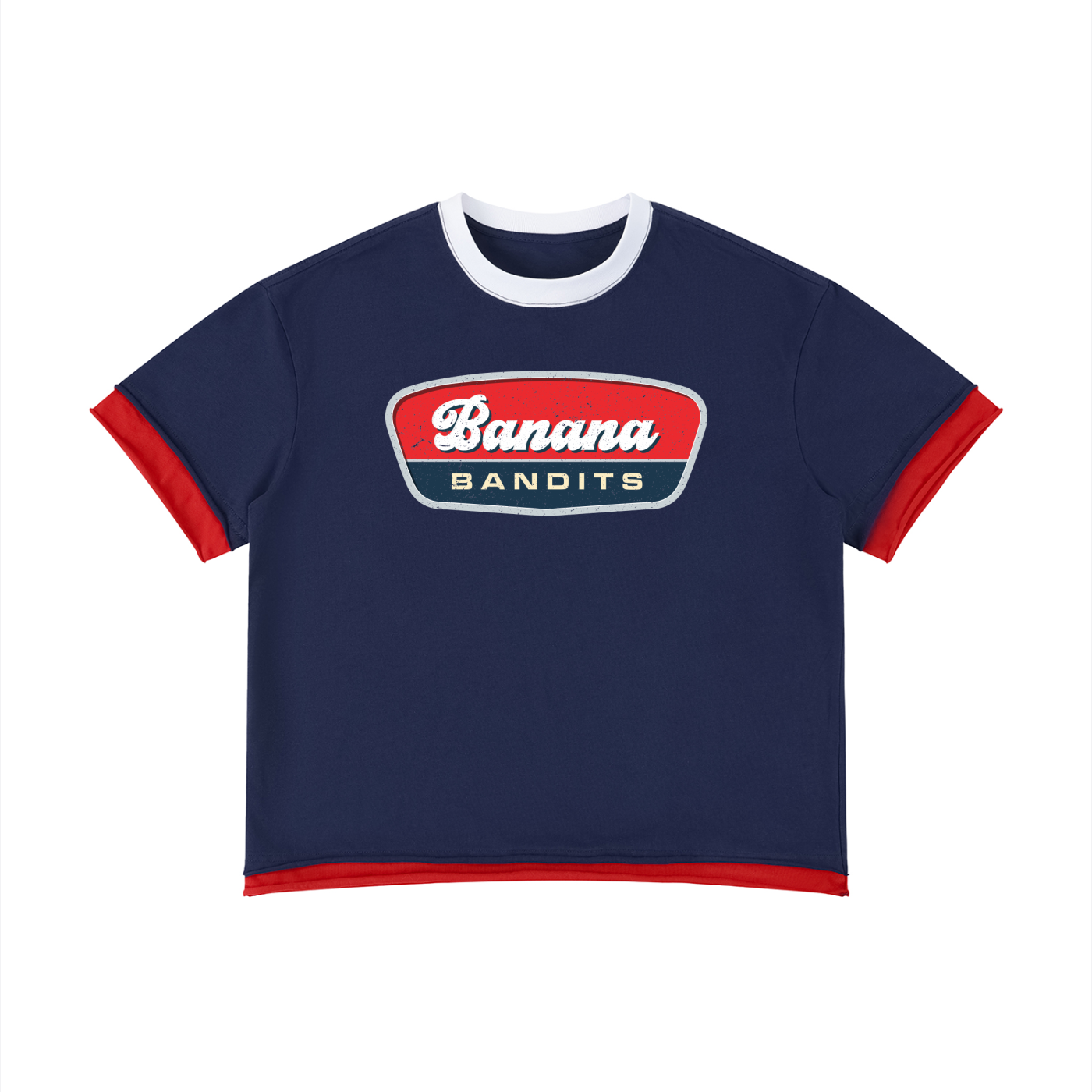 Boxy Colour-Block T-Shirt — Banana Bandits UK Streetwear