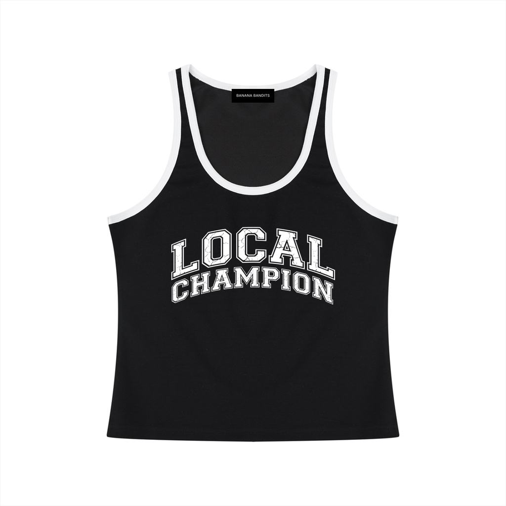 Local Champion Cropped Tank Top — Banana Bandits UK