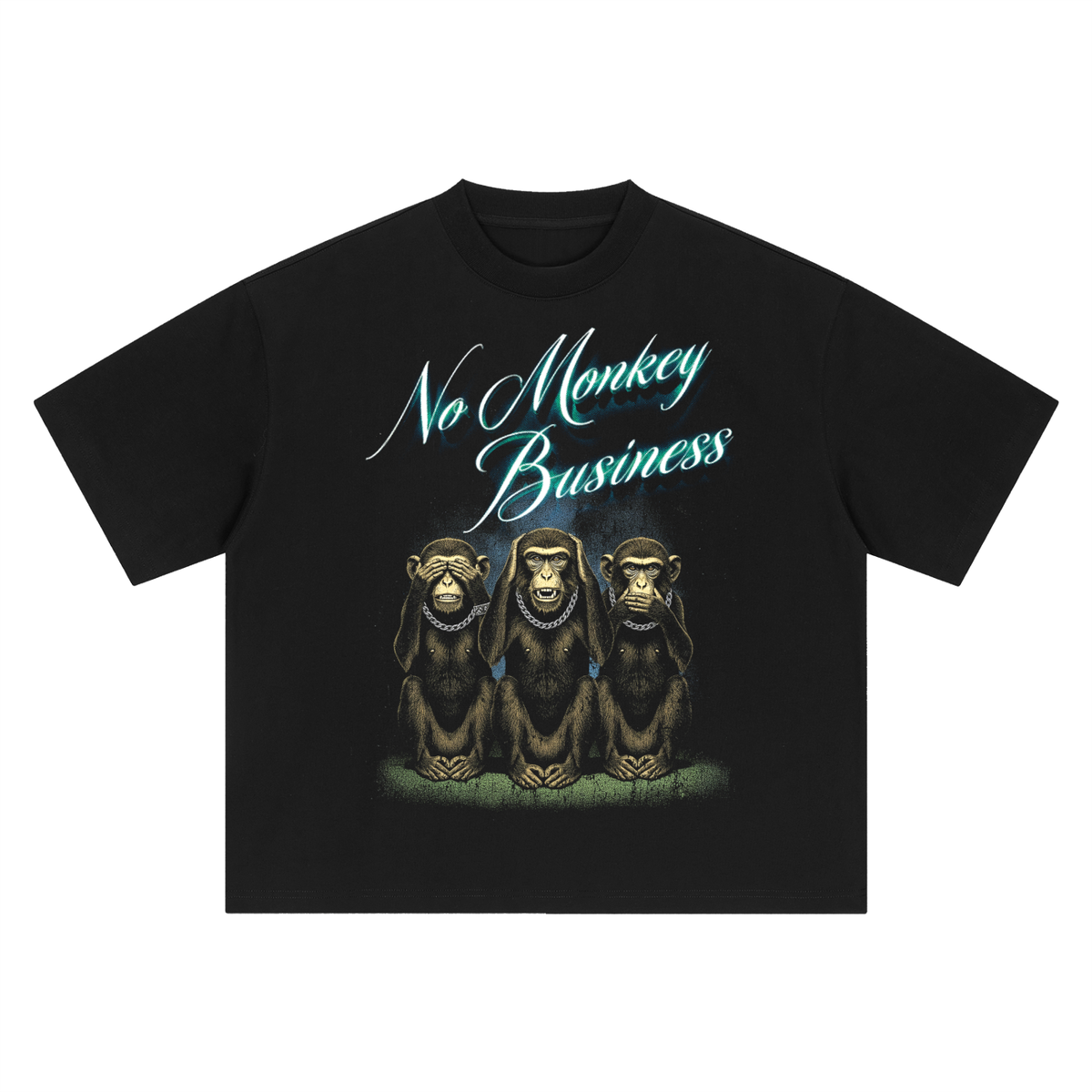 No Monkey Business Boxy T-Shirt