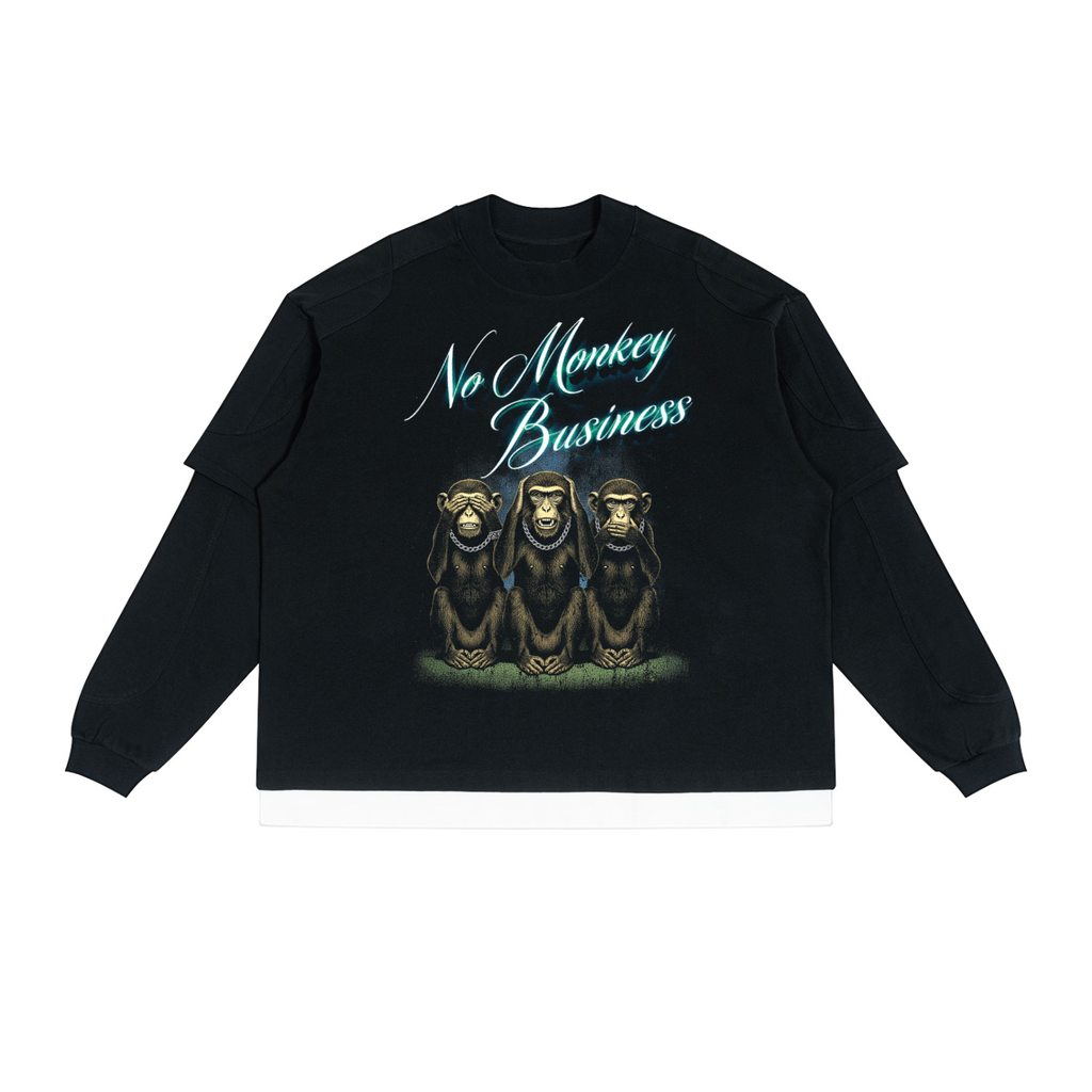 No Monkey Business Long-Sleeve T-Shirt