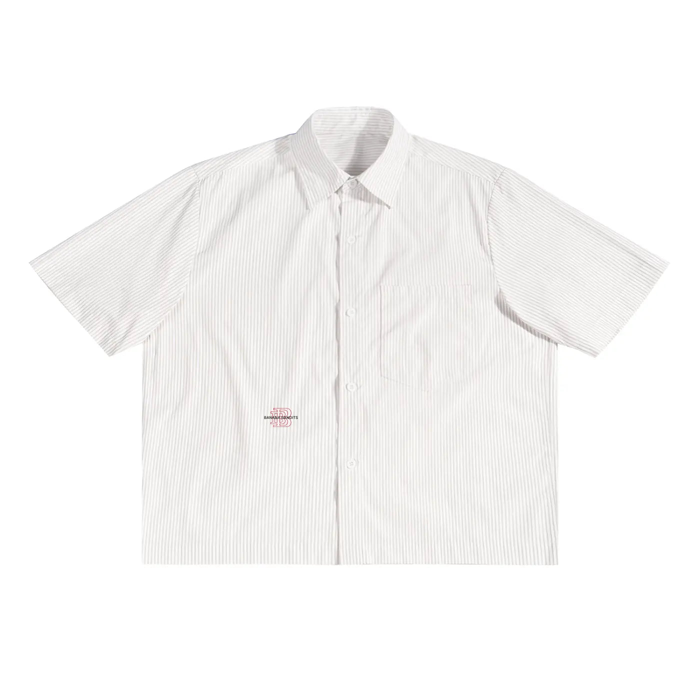 Oversized Vertical Stripe Boxy Shirt ODMPOD