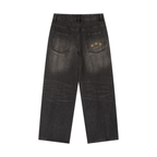 Vintage Wash Heavyweight Denim Jeans — Banana Bandits UK — Back