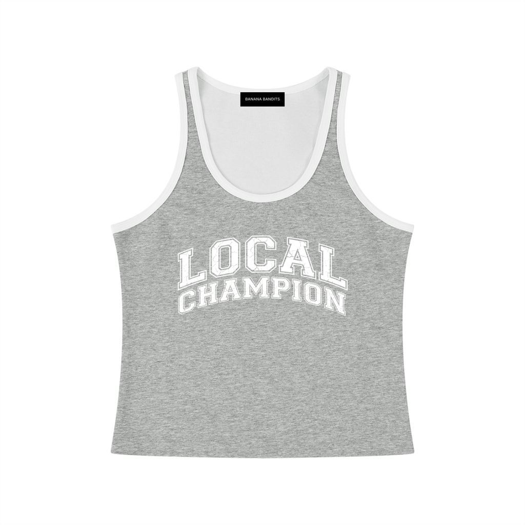 Local Champion Cropped Tank Top — Lifestyle — Banana Bandits