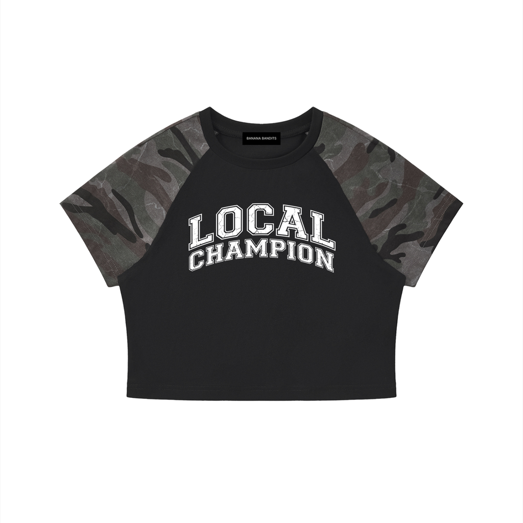 Local Champion Cropped T-Shirt — Banana Bandits UK