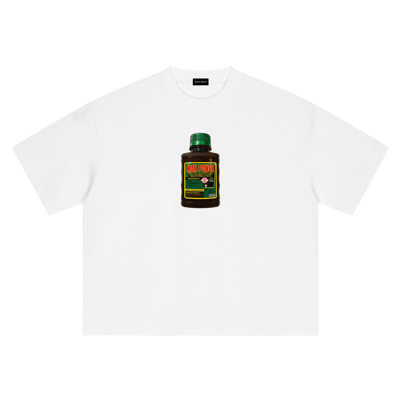 Man Power Oversized Boxy T-Shirt — Banana Bandits UK